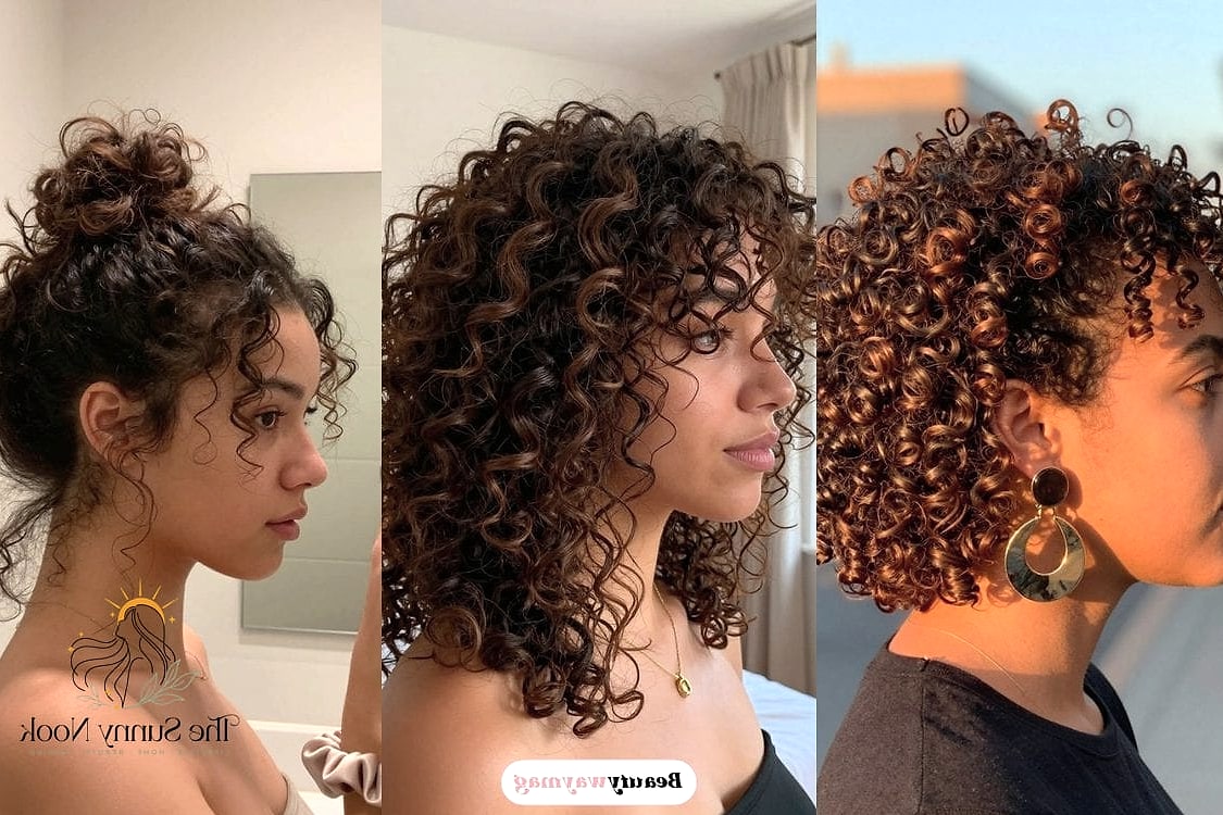 Curly Shoulder-Length Layers