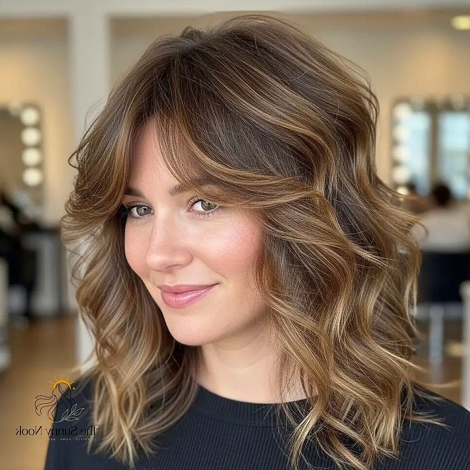 15 Gorgeous Wavy Hairstyles Short Hair for Every Hair Type 10 Curly-Wavy Shag with Bangs