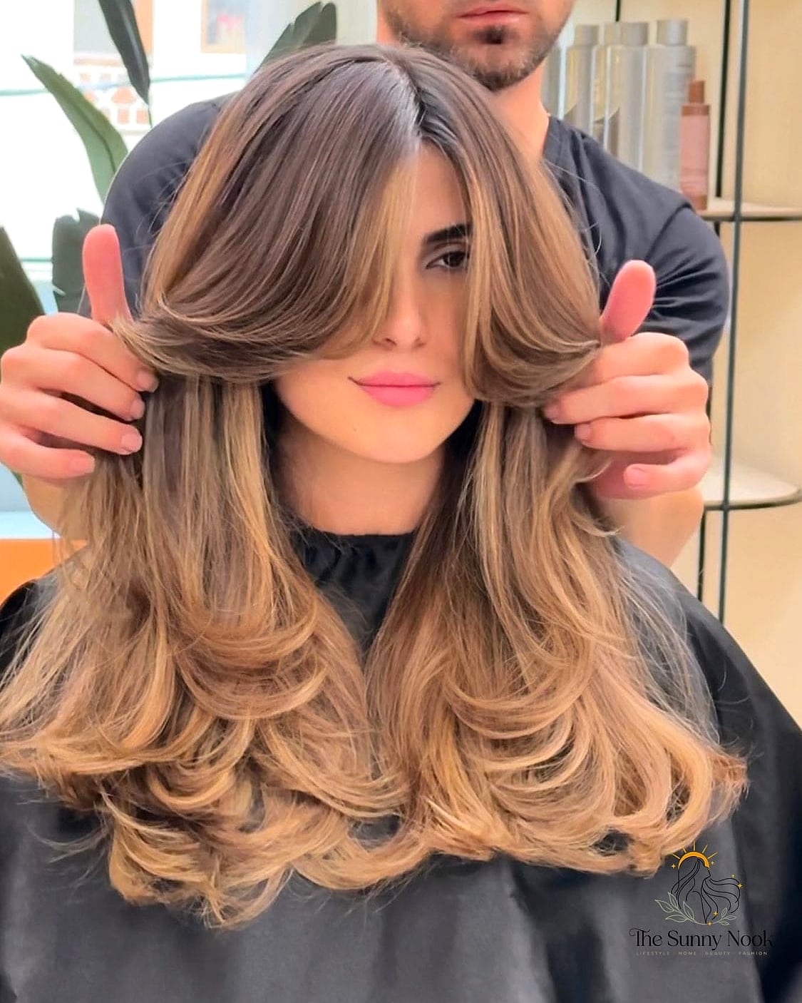 9 Easy Open Hair Hairstyles to Save Before They Blow Up 4 Curtain Bangs with Loose Hair