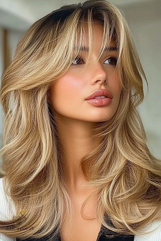 15 Cute Church Hairstyles You'll Want to Re-Create Immediately 10 Curtain Bangs with Loose Curls