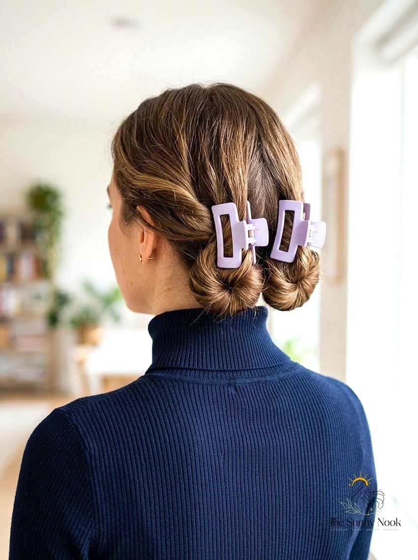 Double Claw Clip Space Buns