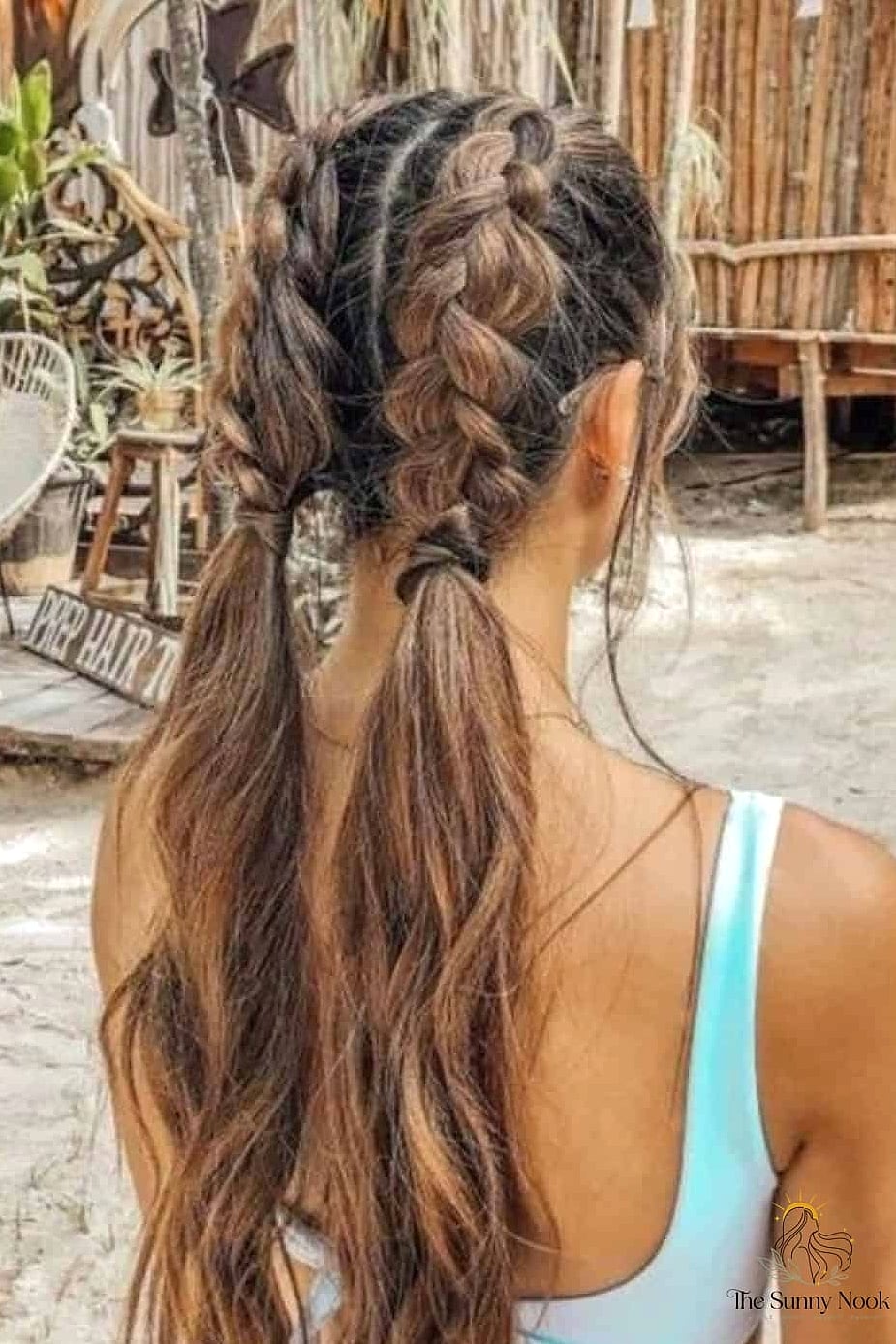 20 Cute Beach Hairstyles That Prove This Trend Is Here to Stay 15 Double Dutch Braids