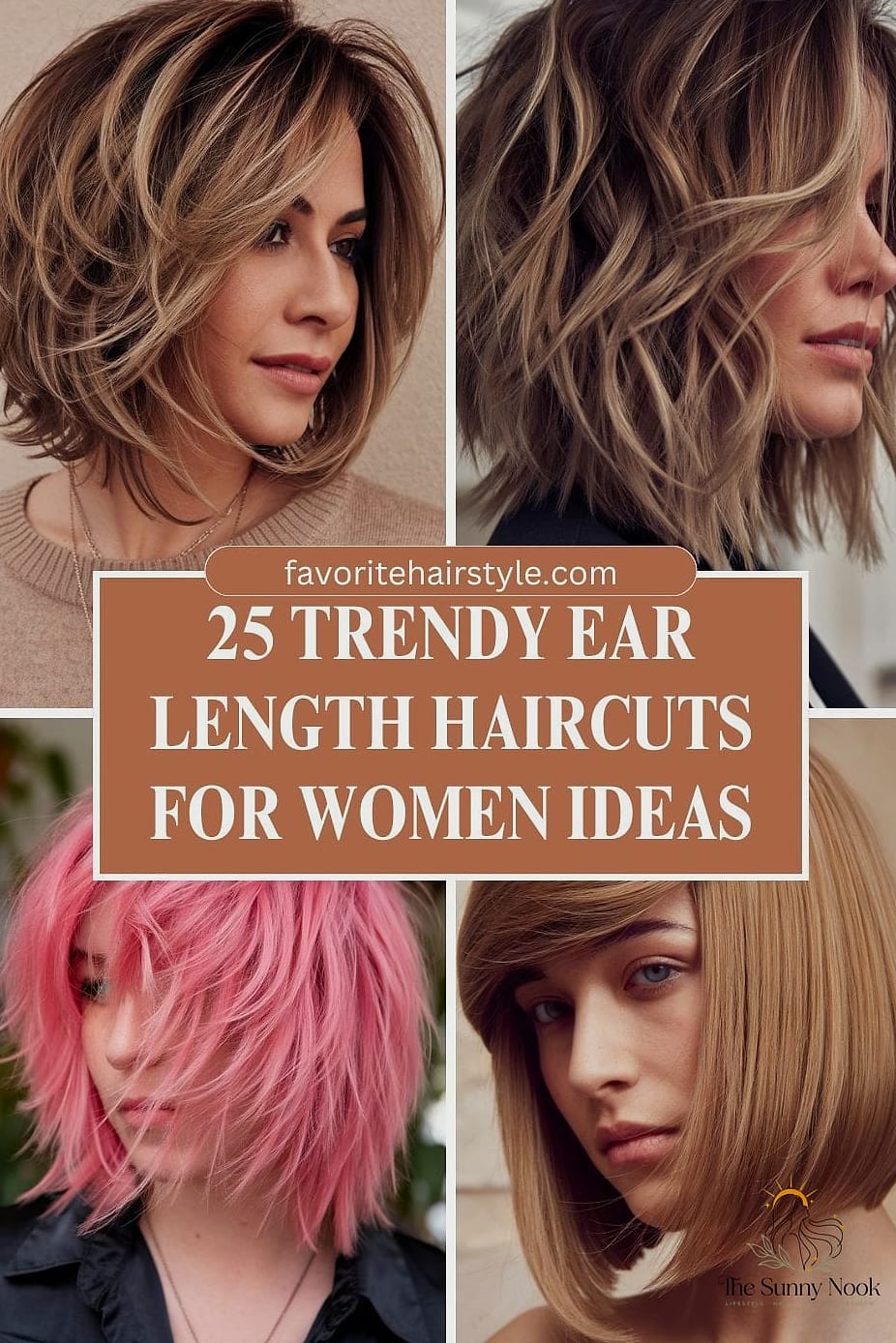 23 Cute Short Hairstyles Easy to Save Before They Blow Up 16 Ear-Length Pixie Bob
