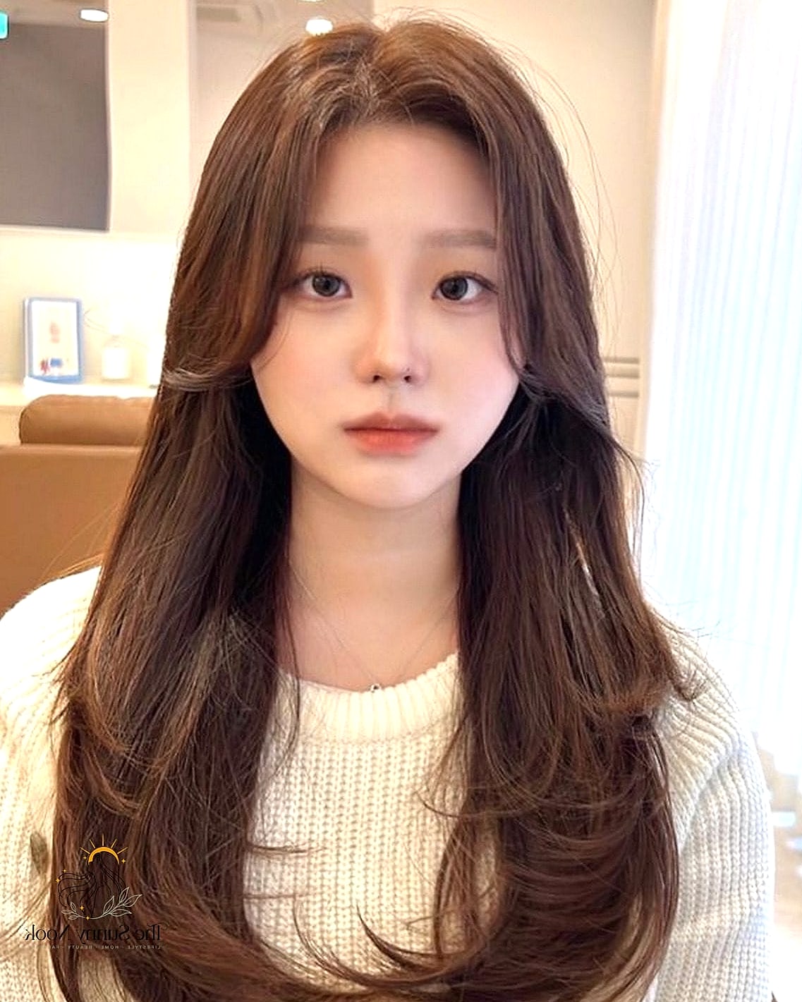 10 Korean Hairstyles Women Perfect for Your Next Salon Appointment 2 Face-Framing Curtain Bangs
