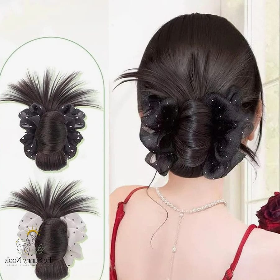 Fancy Claw Clip Bun with Smooth Finish