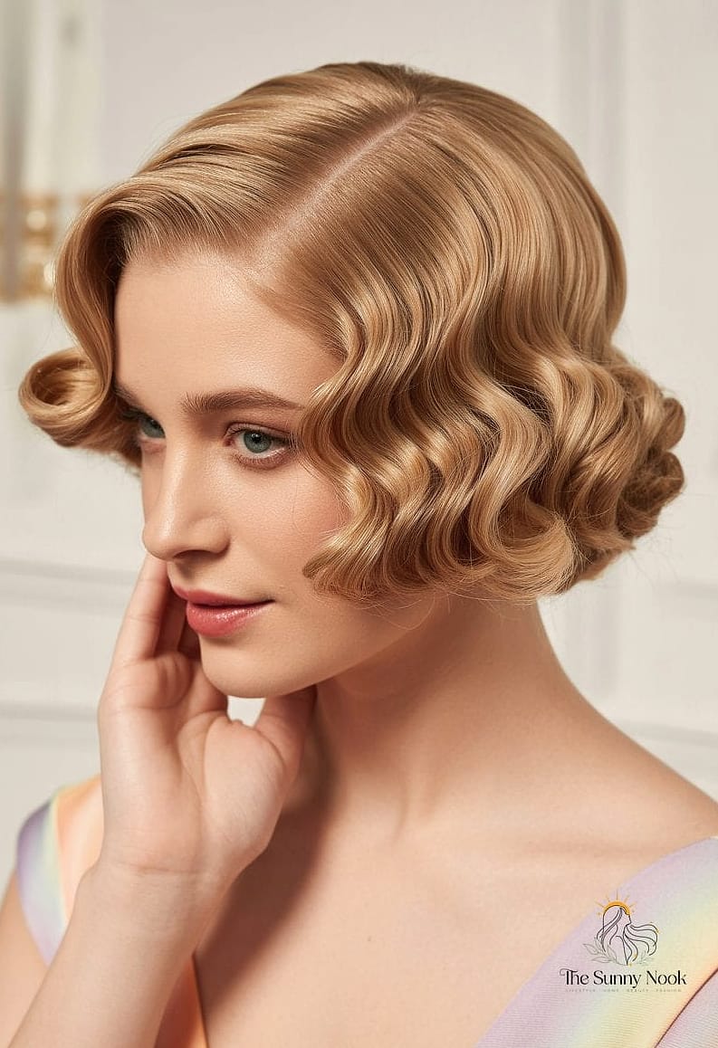 17 Bridesmaid Hairstyles For Short Hair That Are Both Cute and Low Maintenance 11 Finger Waves for a Vintage Touch