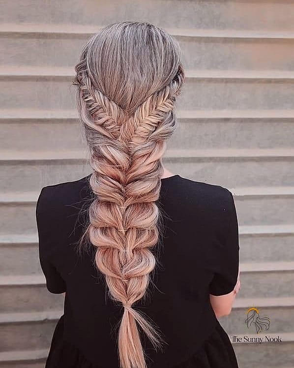 Fishtail Braid Pigtails