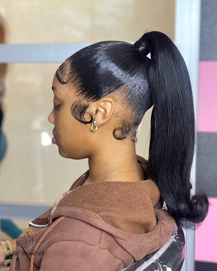 25 Frontal Ponytail Hairstyles That Belong on Your Inspiration Board 17 Frontal Pony with Face-Framing Pieces