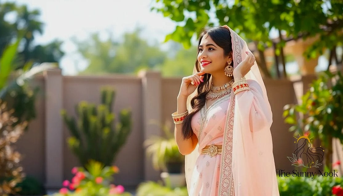 20 Indian Wedding Guest Hairstyles Inspo That's Giving Us Everything 21 Glamorous Side Bun with Cascading Curls