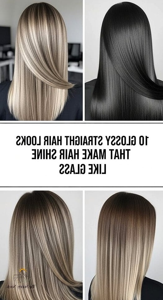 27 Easy Straight Hairstyles to Show Your Stylist ASAP 9 Glass Hair Straight Style