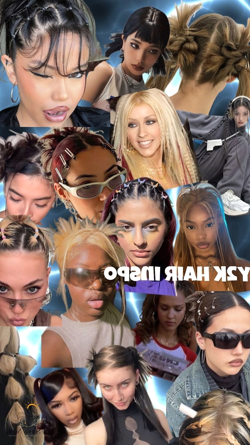 21 Cute Y2K Hairstyles Inspo That's Giving Us Everything 8 Glossy Straight Hair with a Deep Side Part