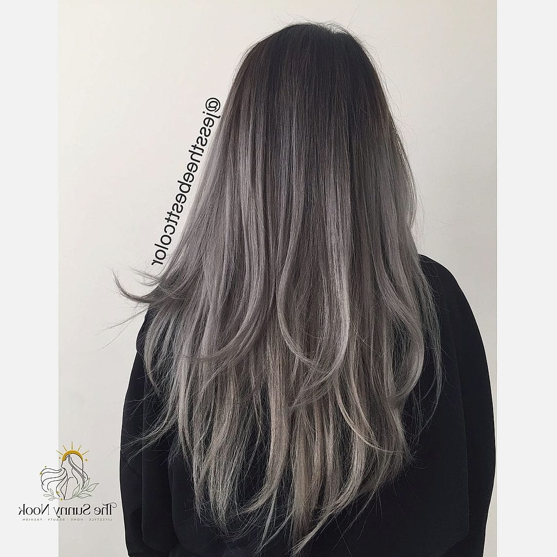 Grey Ombre on Long Hair