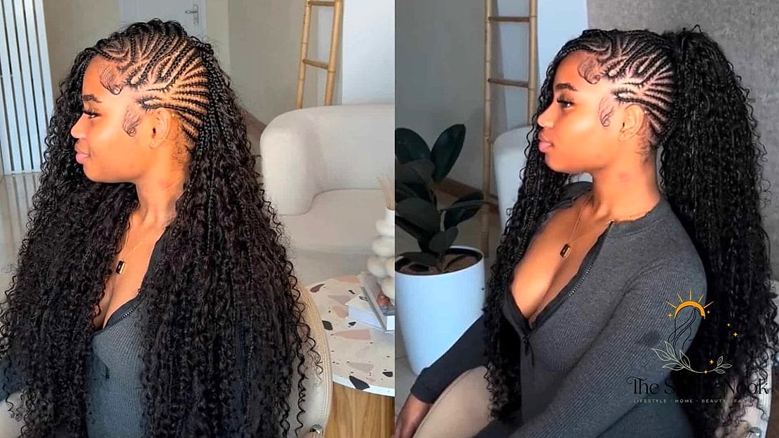 16 Gorgeous Black Women Updo Hairstyles for Every Hair Type 14 Half-Up Braided Crown