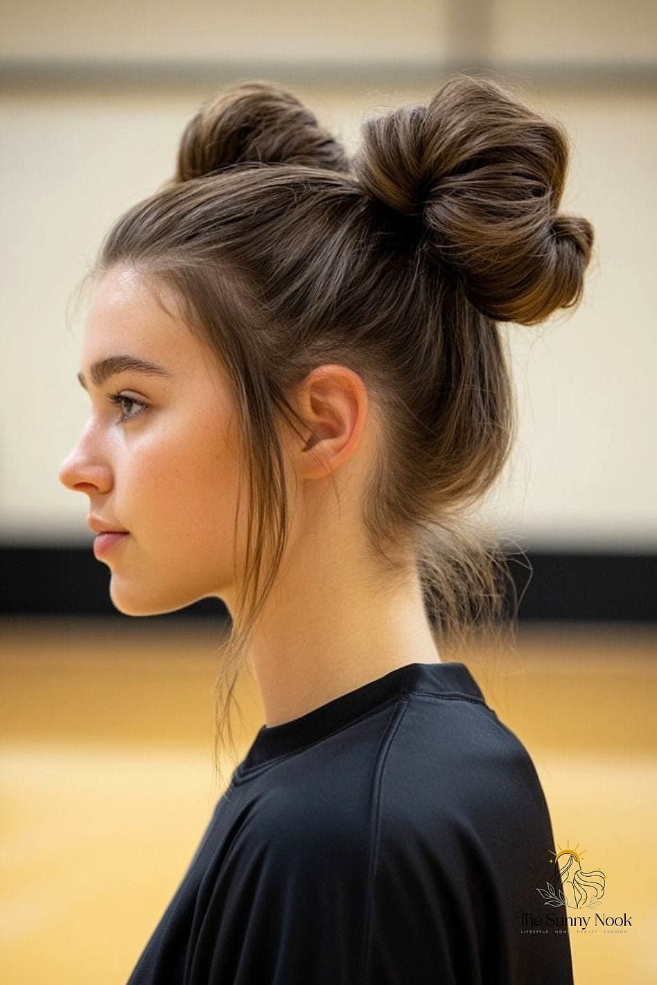 22 Gorgeous Basketball Hairstyles Easy for Every Hair Type 22 Half-Up Claw Clip Style
