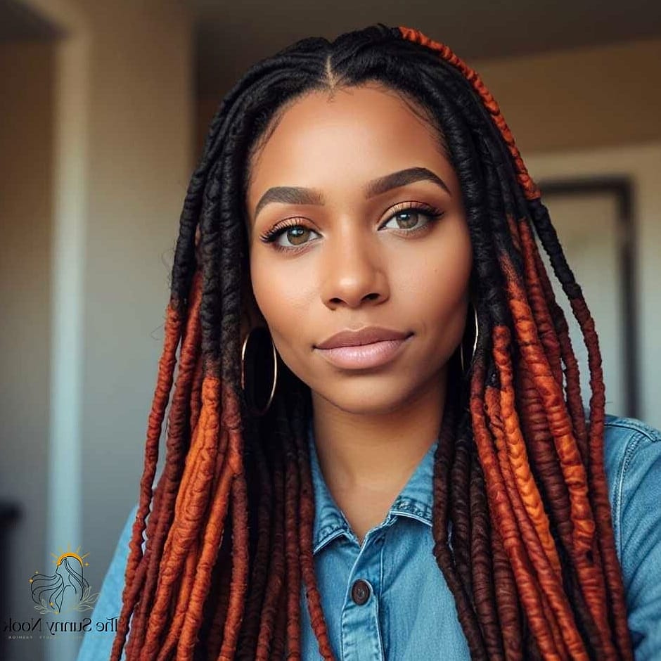 17 Fox Locs Hairstyles That Are Trending on Pinterest This Week 10 Half-Up Fox Locs