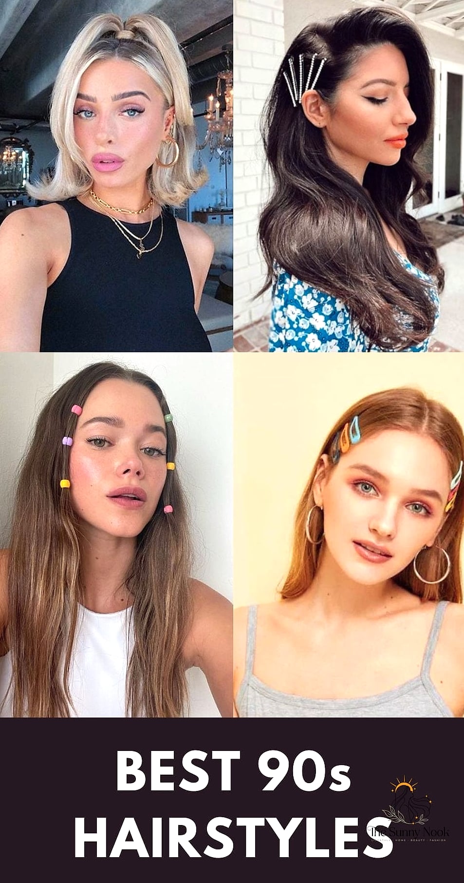 18 90S Inspired Hairstyles That Are Trending on Pinterest This Week 7 Half-Up Space Buns