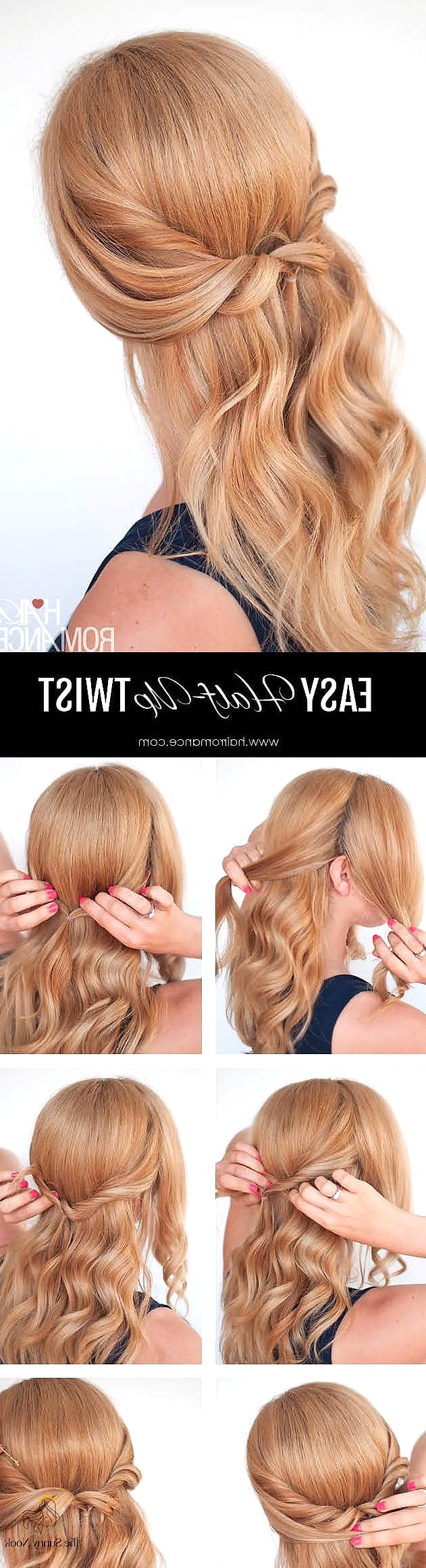 10 Cute Open Hair Hairstyles to Show Your Stylist ASAP 7 Half-Up Twist With Loose Ends