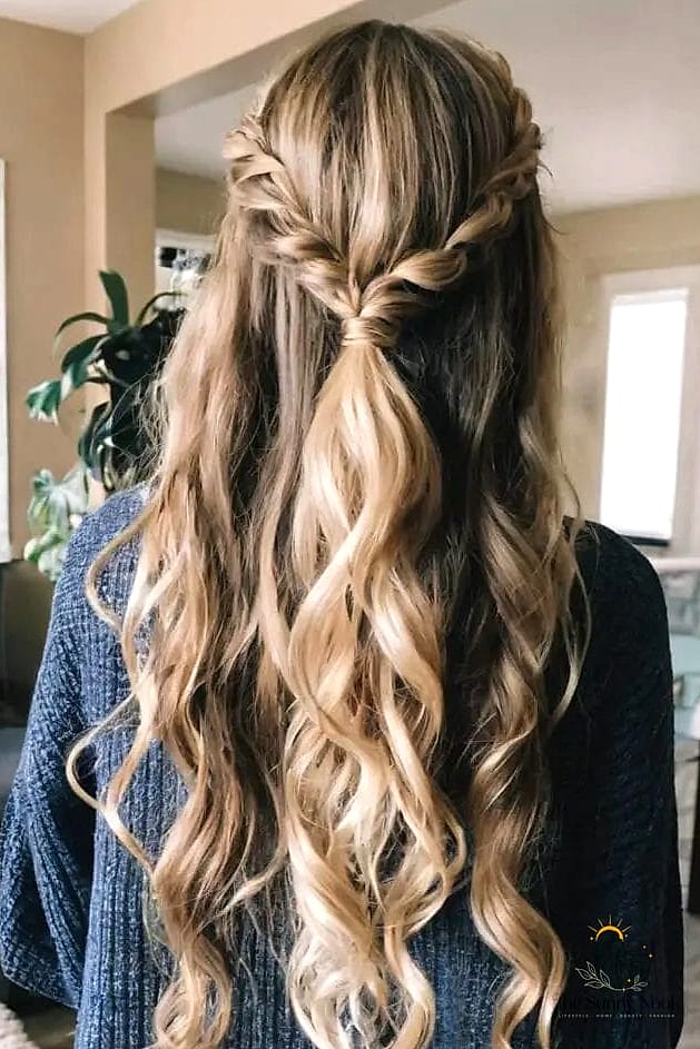 17 Hairstyles Updo Easy That Belong on Your Inspiration Board 3 The Half-Up Twisted Knot