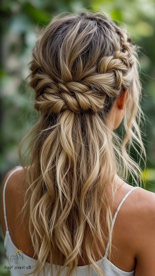 The Half-Up Twisted Style