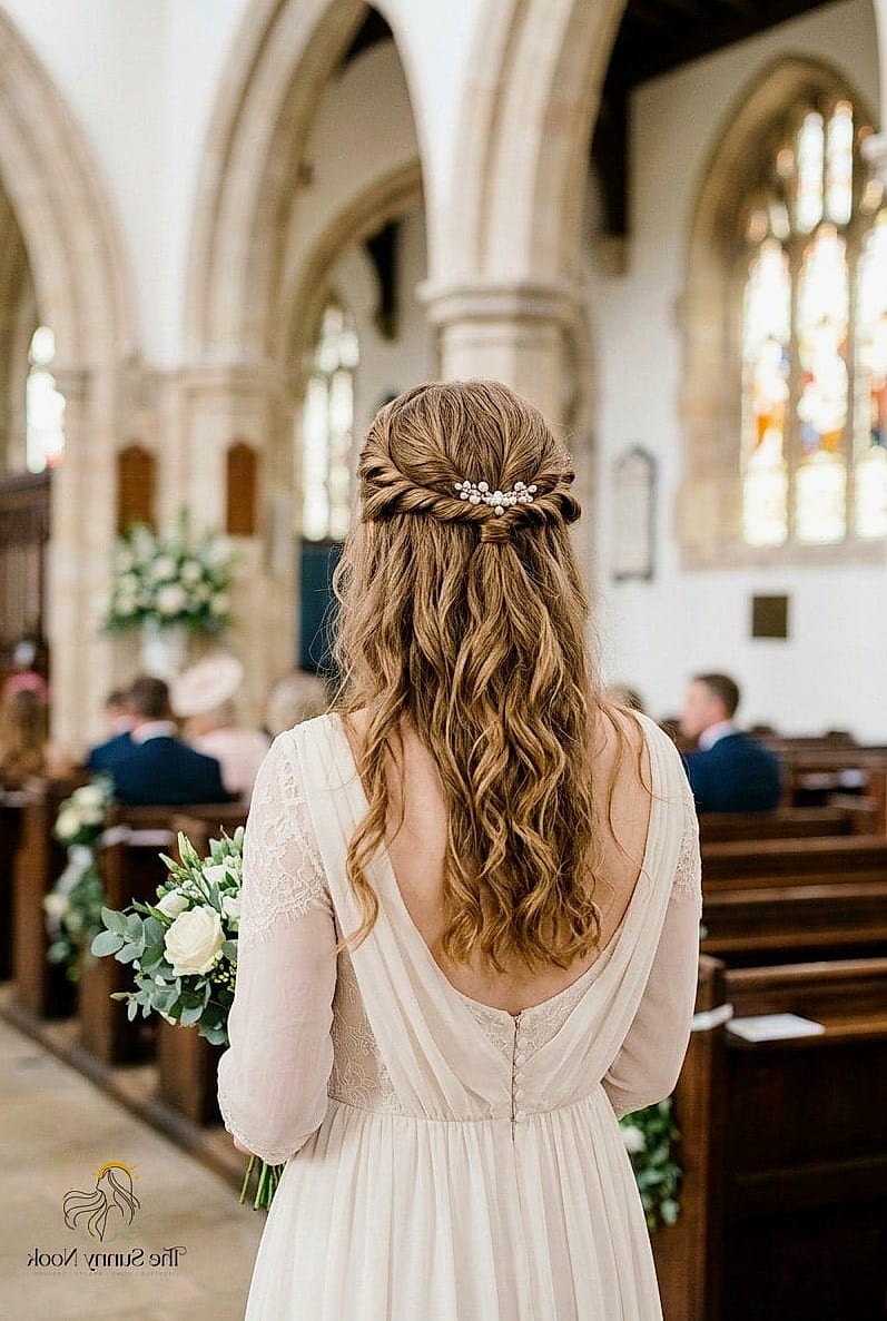 15 Cute Church Hairstyles You'll Want to Re-Create Immediately 2 Half-Up Twisted Crown