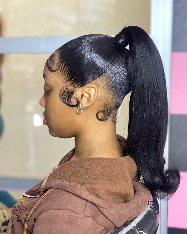 25 Frontal Ponytail Hairstyles That Belong on Your Inspiration Board 15 High Pony with Front Volume Clips