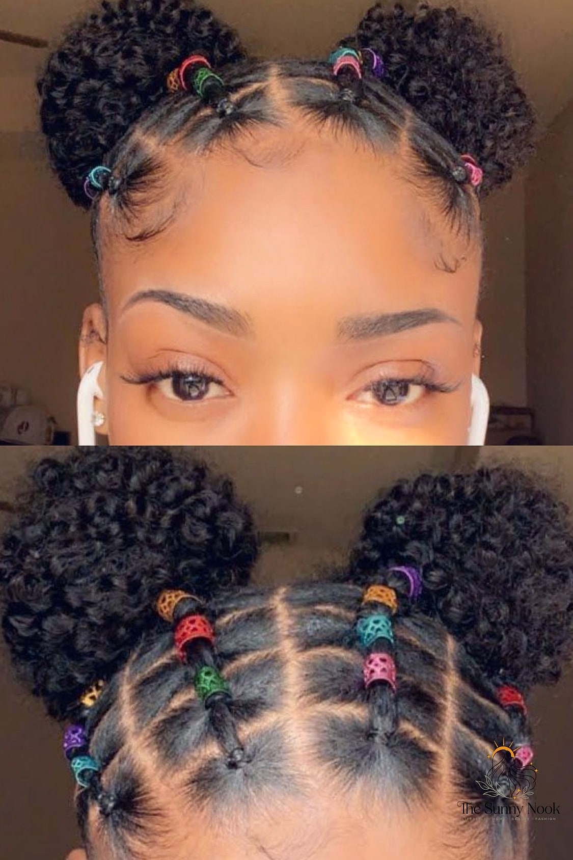 25 Rubberband Hairstyles Natural Hair That Are Both Cute and Low Maintenance 7 High Puff with Rubberband Wraps