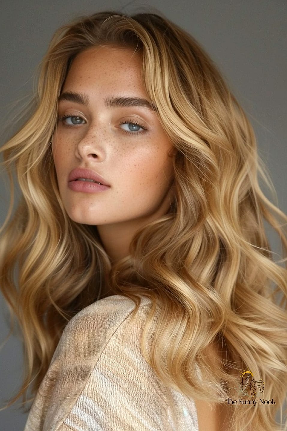 22 Hairstyles Reference Inspo That's Giving Us Everything 15 Honey Blonde Balayage on a Long Layered Cut