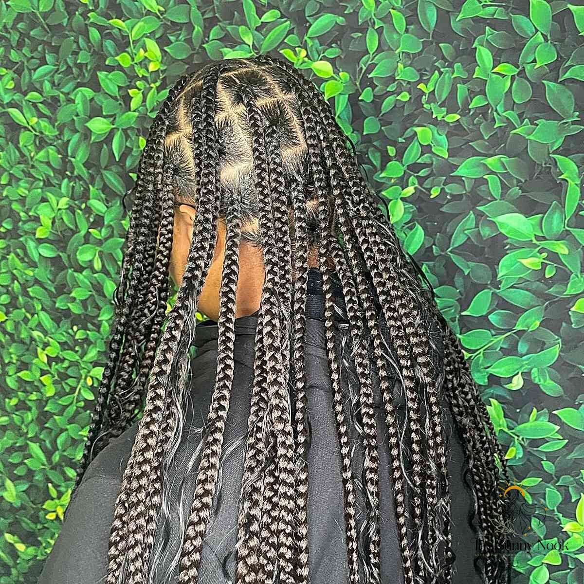 18 Knotless Braid Hairstyles Ideas You Need to Try Right Now 7 Knotless Stitch Braids with Wavy Strands