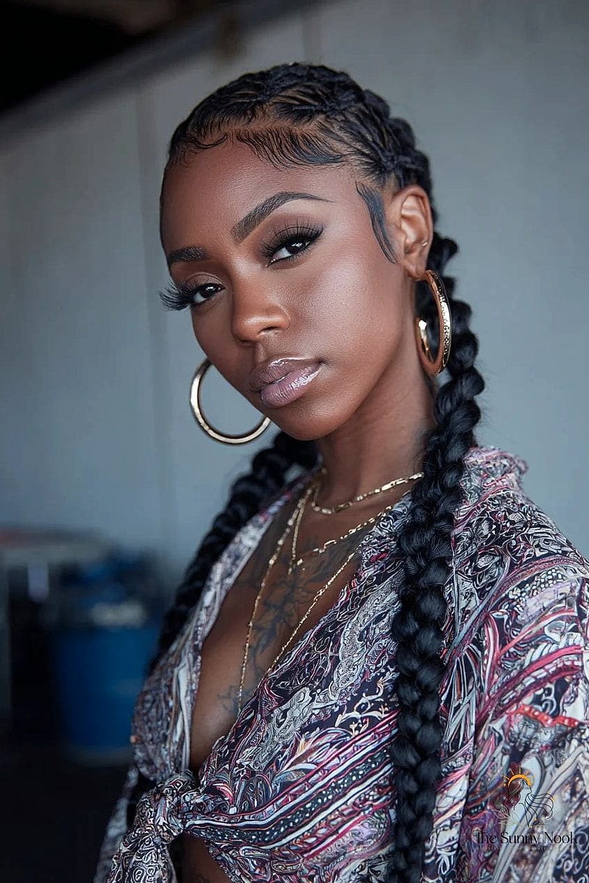 17 Kash Doll Hairstyles for When You Need a Fresh Change 14 Long Box Braids