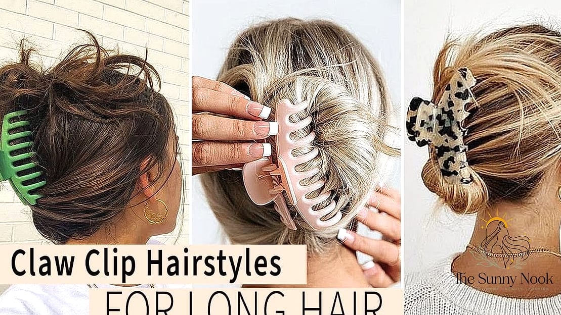 27 Hair Claw Clip Hairstyles That Are Trending on Pinterest This Week 5 Long Hair Claw Clip with Flowing Layers