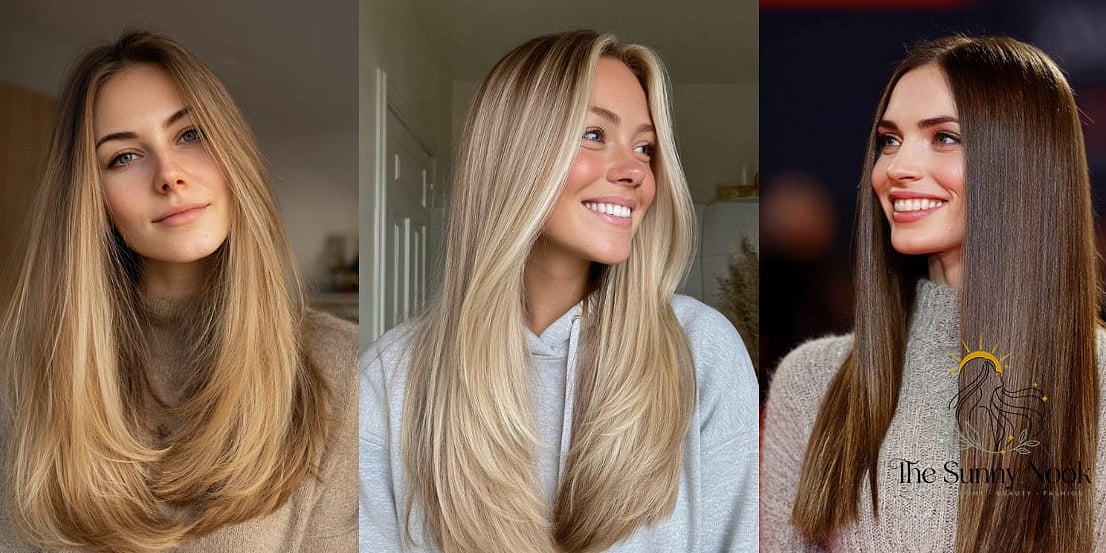 27 Easy Straight Hairstyles to Show Your Stylist ASAP 3 Long Layered Straight Hair