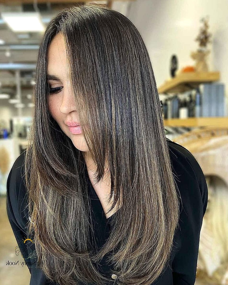 9 Cute Hairstyles Straight Hair for When You Need a Fresh Change 3 Long Layers With Curtain Bangs