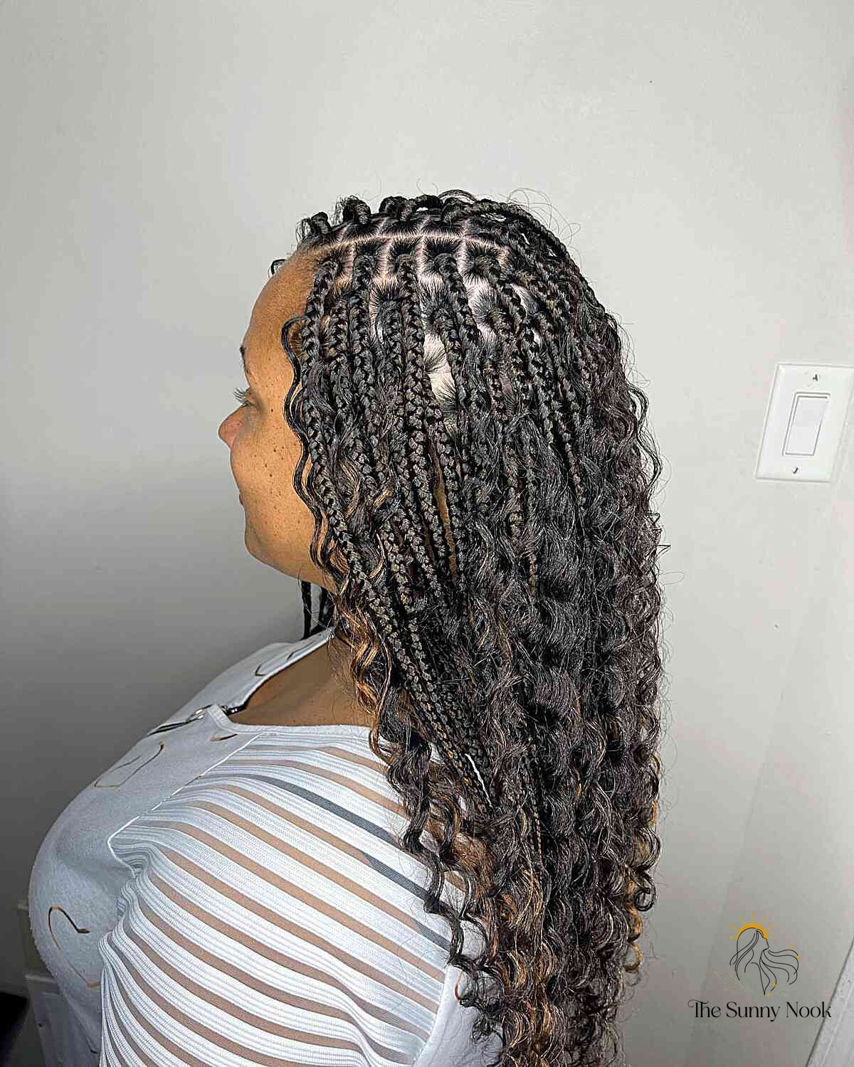 18 Knotless Braid Hairstyles Ideas You Need to Try Right Now 17 Long-Length Knotless Goddess Braids