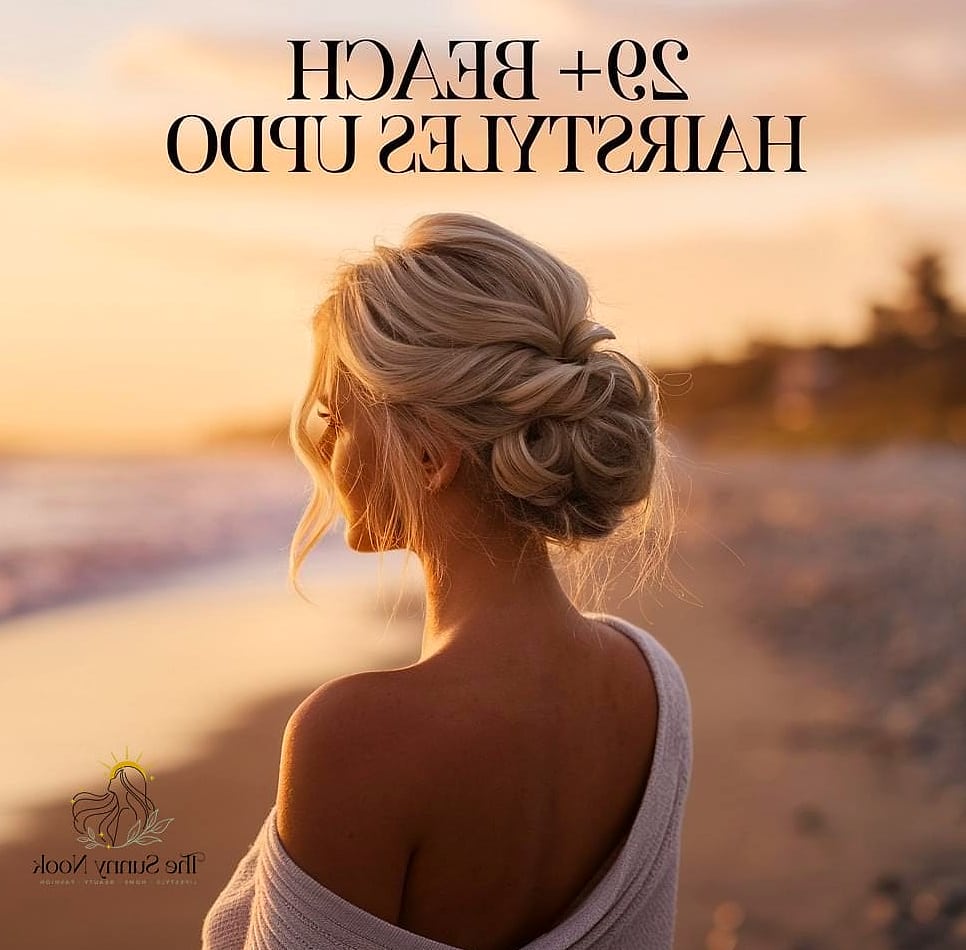 23 Updo Hairstyles For Prom Everyone Is Pinning Right Now 13 Loose Beach Wave Updo