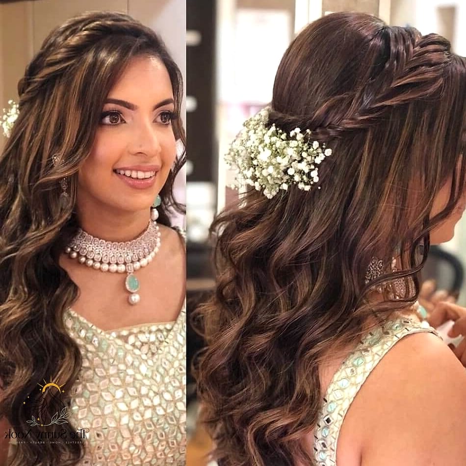 16 Open Hairstyles For Lehenga for When You Need a Fresh Change 15 Loose Fishtail Waves