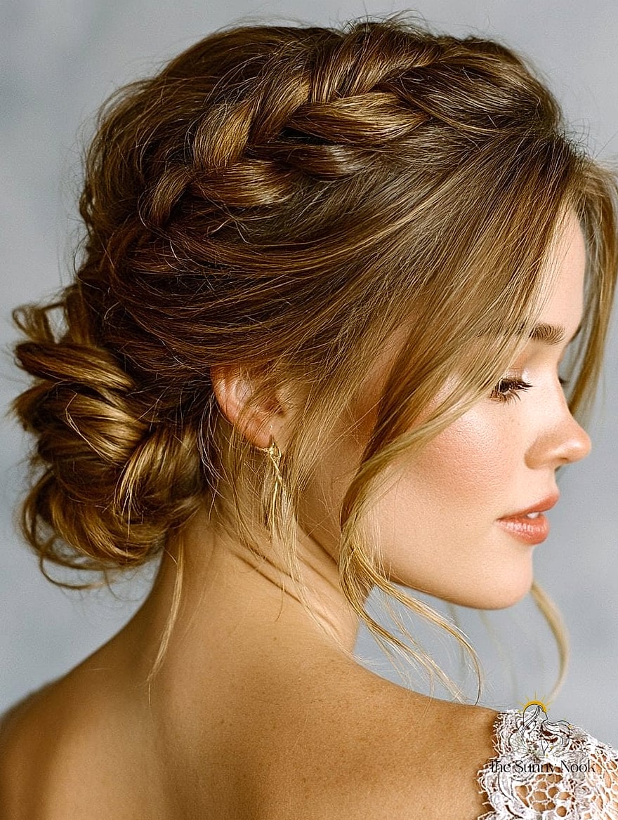 11 Prom Hairstyles Bun for When You Need a Fresh Change 11 Low Bun with a Deep Side Part