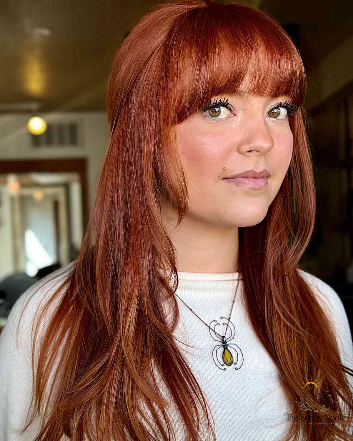 30 Easy Everyday Hairstyles That Are Both Cute and Low Maintenance 2 Low-Maintenance Straight Copper Hair