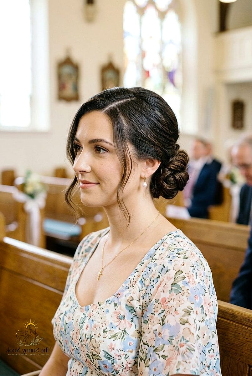 15 Cute Church Hairstyles You'll Want to Re-Create Immediately 3 Low Sleek Bun