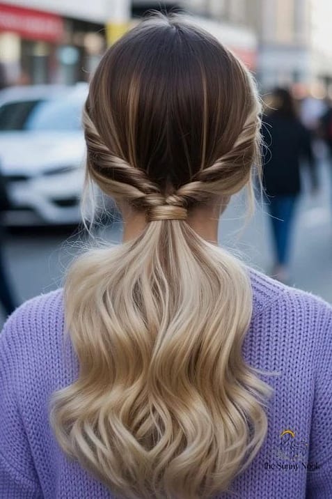 The Low Twisted Ponytail