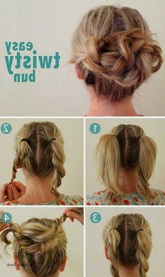 27 Simple Easy Hairstyles That Are Actually Easy to DIY 14 The Low Twisted Bun