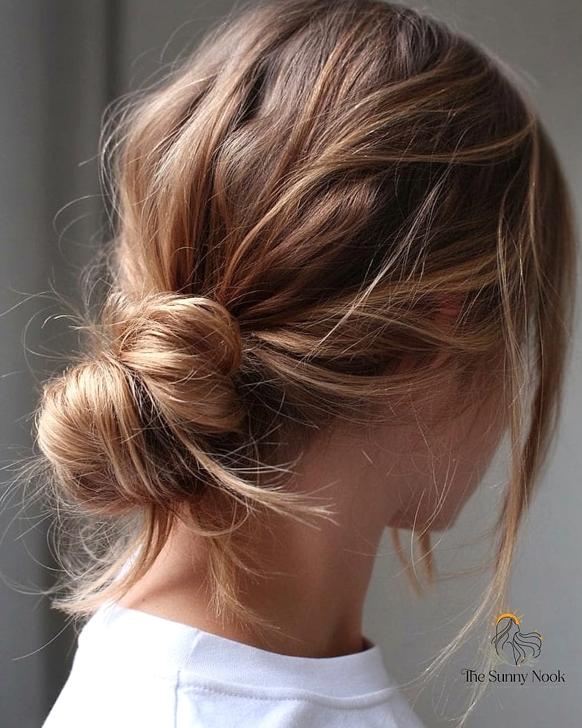 The Messy Low Bun