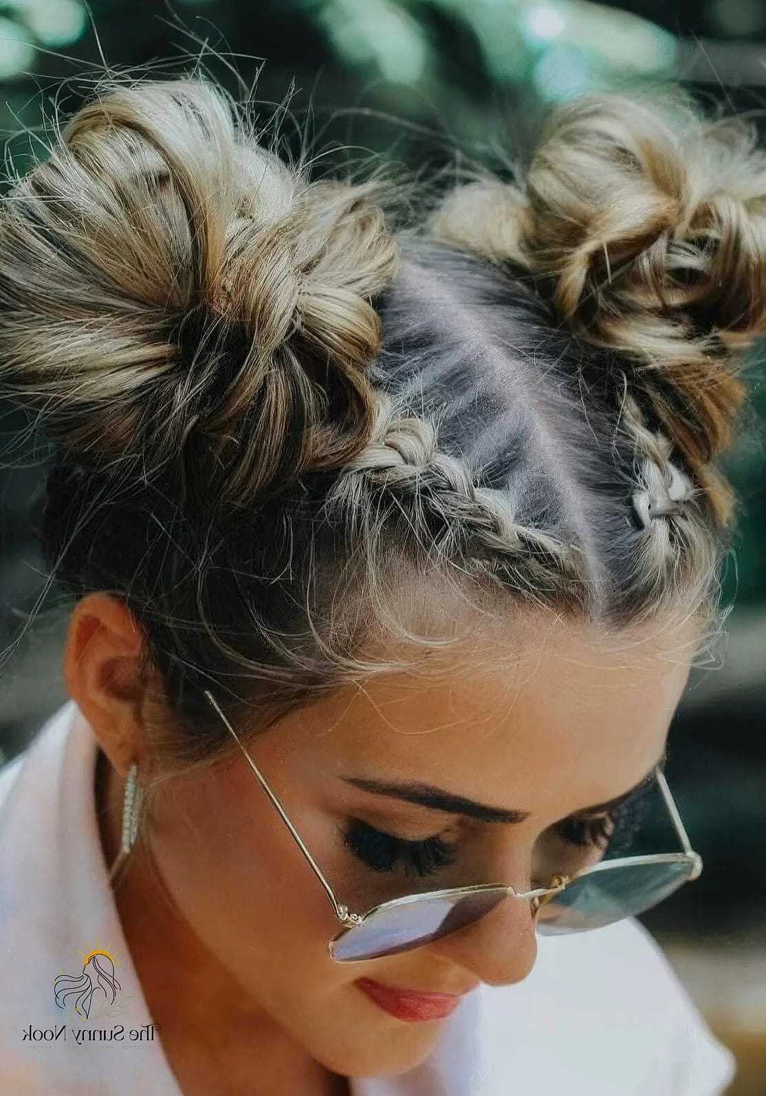18 Messy Updo Hairstyles That Belong on Your Inspiration Board 13 Messy Space Buns