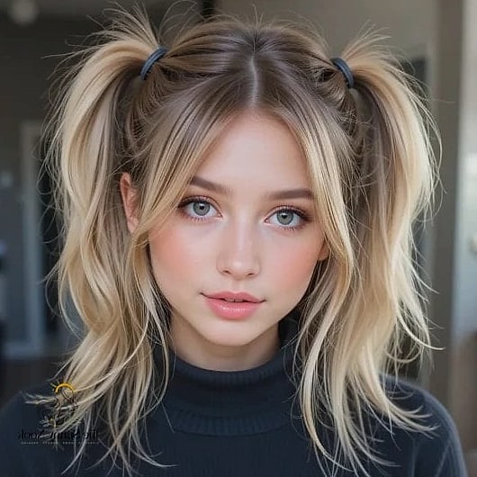 21 Cute Pigtail Hairstyles That Prove This Trend Is Here to Stay 14 Messy Undone Pigtails