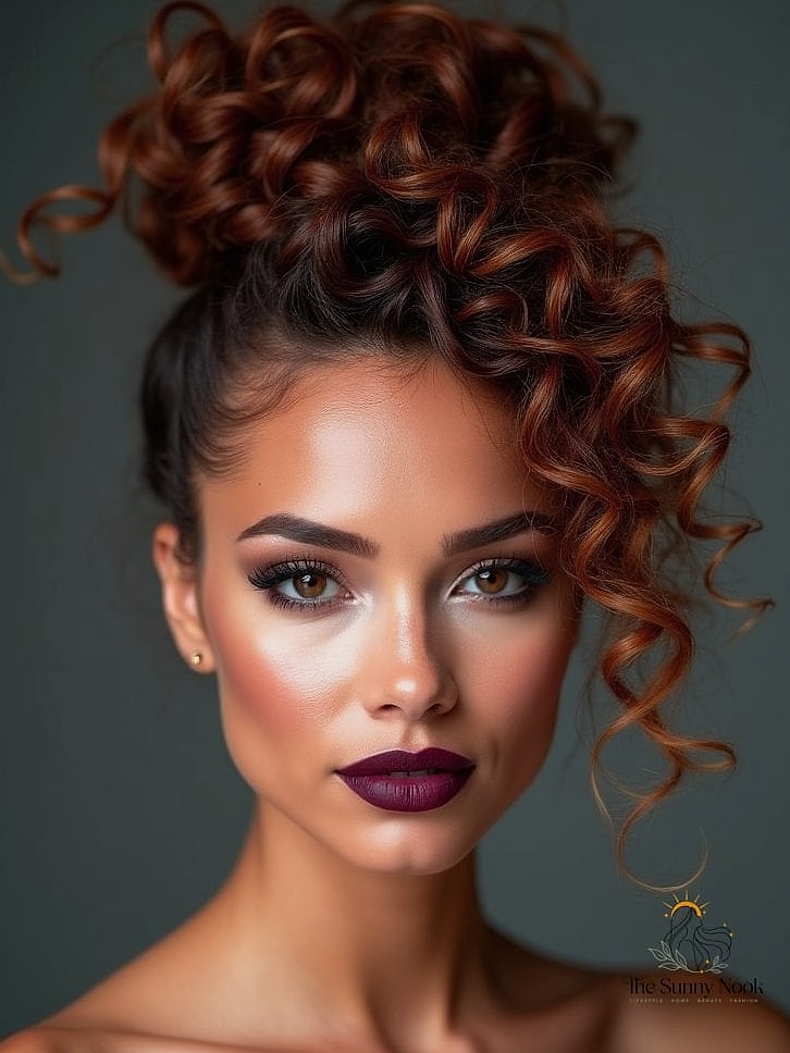 18 Messy Updo Hairstyles That Belong on Your Inspiration Board 18 Messy Updo with Curly Texture