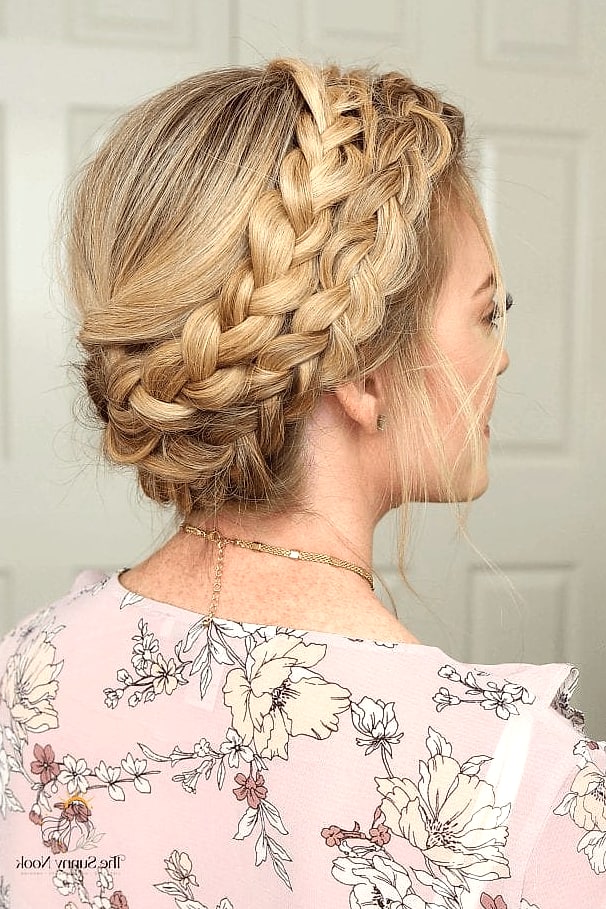 15 Cute Church Hairstyles You'll Want to Re-Create Immediately 8 Milkmaid Braids
