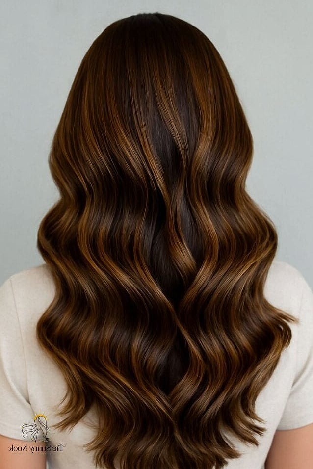 17 Tan Skin Hair Color Ideas to Save Before They Blow Up 15 Mocha Brown with Face-Framing Highlights