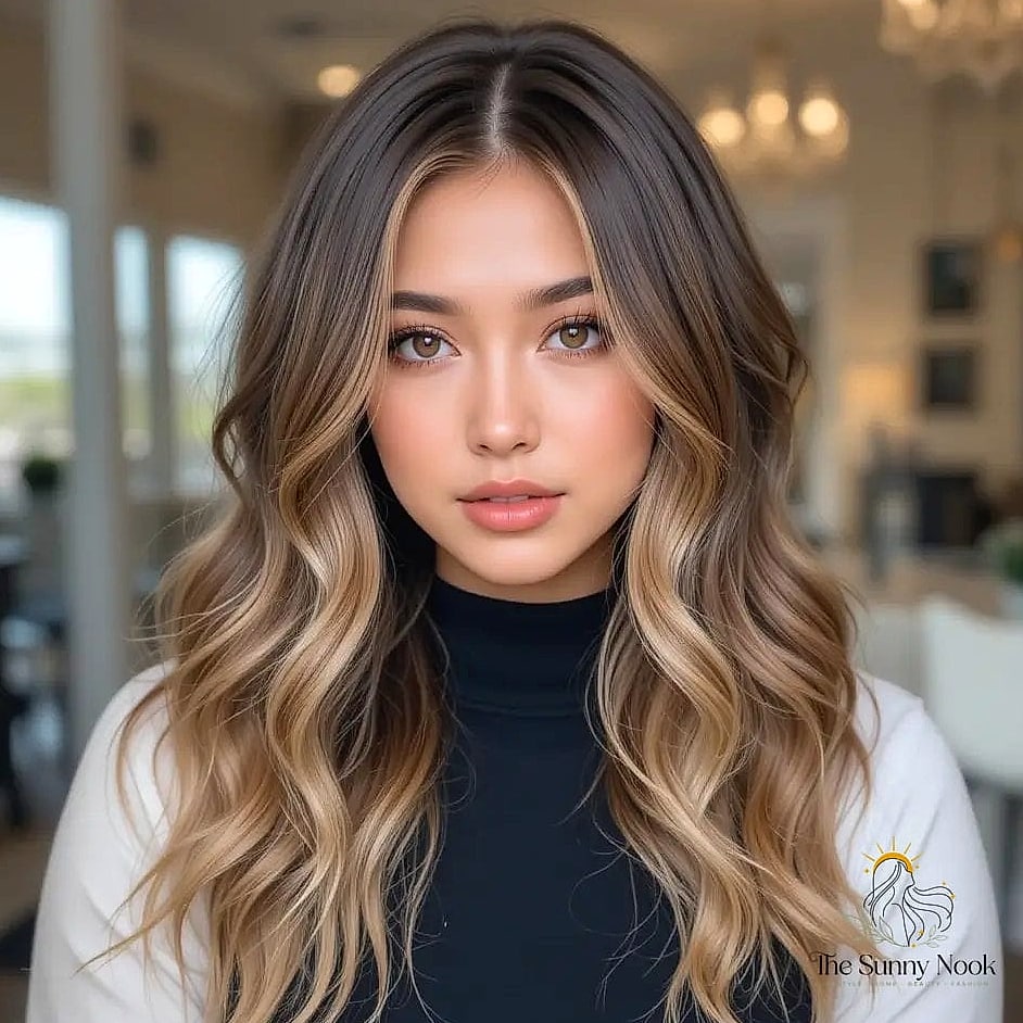 22 Cute Down Hairstyles Perfect for Your Next Salon Appointment 17 Money Piece Highlights with Loose Waves