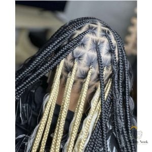 18 Knotless Braid Hairstyles Ideas You Need to Try Right Now 4 Peekaboo knotless braids
