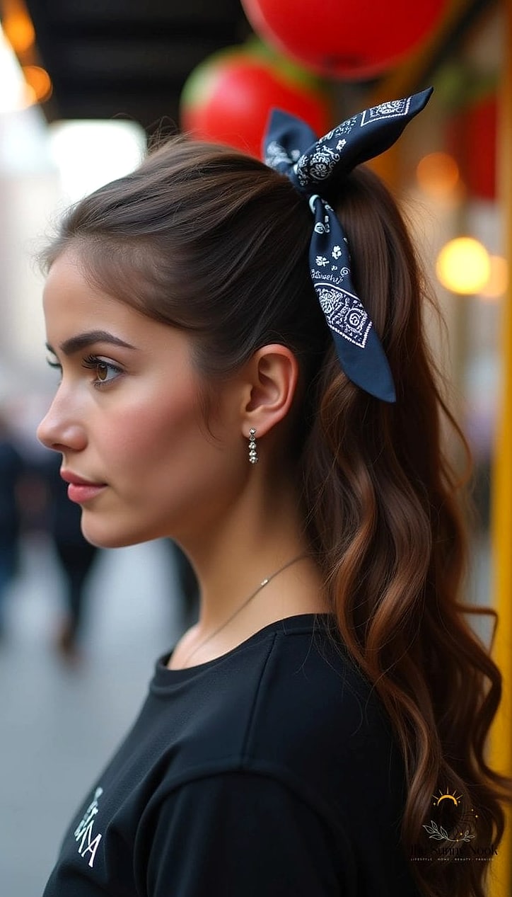 21 Cute Pigtail Hairstyles That Prove This Trend Is Here to Stay 17 Pigtails With A Bandana