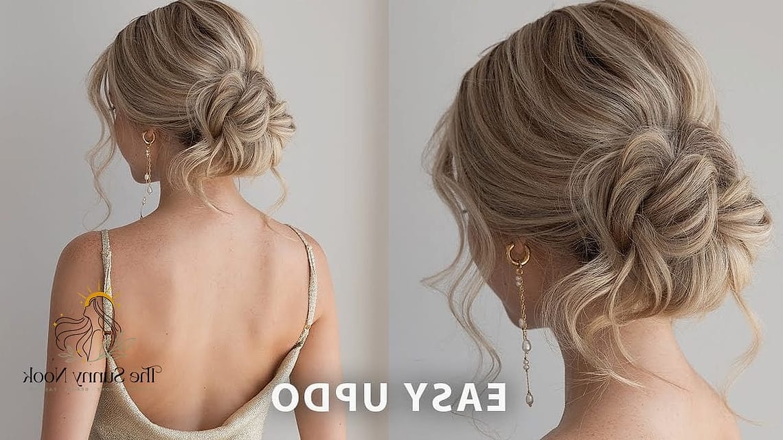 17 Hairstyles Updo Easy That Belong on Your Inspiration Board 14 The Pinned-Back Waves Updo